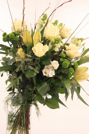 Classy Whites in a vase